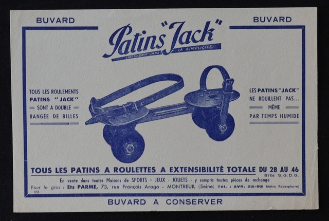 Lot 6 Anciennes patin a roulette impaire Patins Jack (Réf#N