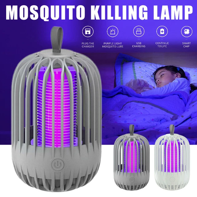 Moskito Killer UV Insektenvernichter Elektrisch LED Lampe Mückenfalle Licht AKKU