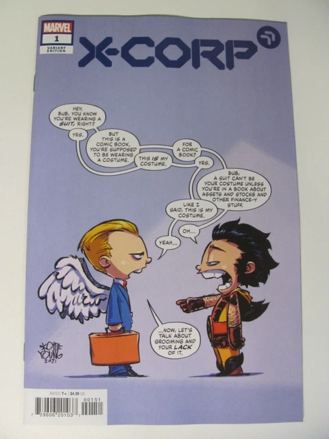 X-Corp #1 Marvel Comics 2021 Series X-Men Skottie Young Variant 9.6 Near Mint+