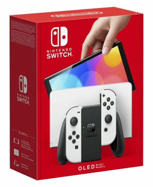 NINTENDO SWITCH OLED Model HEG001 Handheld Console 64GB White EUR