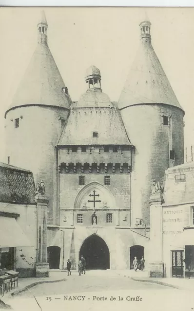Cpa-Nancy-54-Porte De La Graffe-Animee-Personnages-Magasin D'antiquite