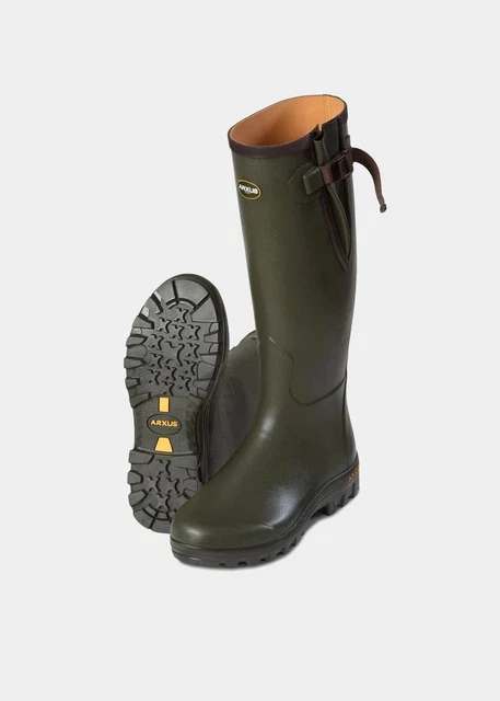 ARXUS PIONEER SIDE Adjustable Wellington Boots Dark £191.25 - PicClick UK
