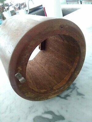 Vintage mahogany or teak Compass Housing For A 1930s Elco Yachts 3