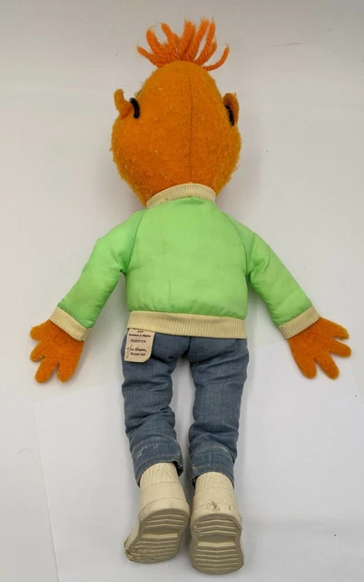 Vintage 1978 Scooter Muppet Show 16" Plush Fisher Price Toy Doll Stuffed 8