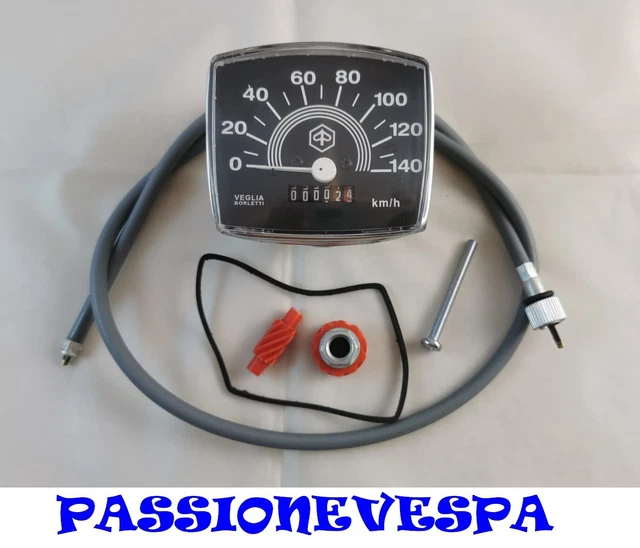 Tachimetro Per Vespa 50 Special – 120 Km/h Con Cavo E Vite Senza Fine, Ricambio Originale AEspares