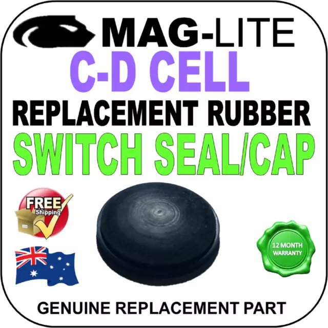 Maglite Upgrade Switch Seal Rubber Cap Fits C D Cell Genuine Replacement Part Au