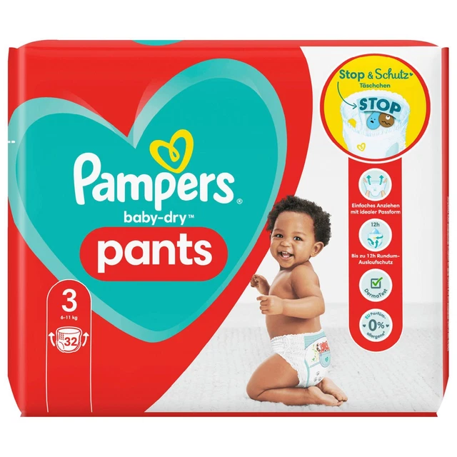 Pampers bd Spülung pants  Größe 3  midi, 32er Pack windeln baby