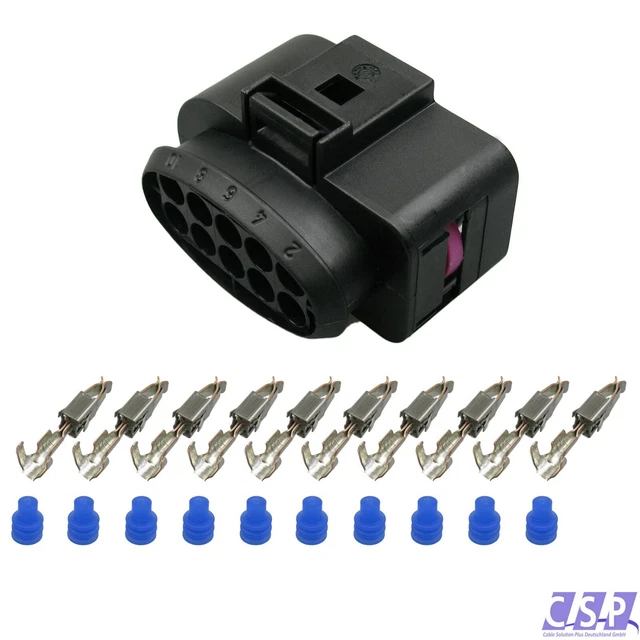 2x Spina 10-polig Kit Di Riparazione VW 1J0973735 Skoda Seat