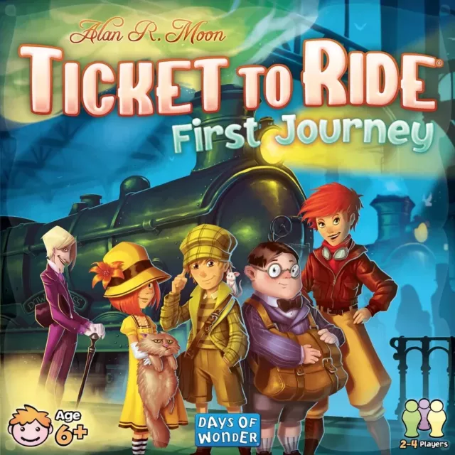 Days of Wonder Ticket to Ride: First Journey (U.S.) Board Game AU STOCK