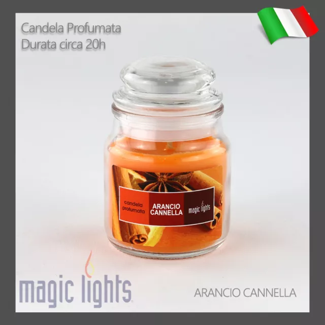 CANDELA PROFUMATA PER AMBIENTE CASA MAGIC LIGHTS COLORS PROFUMO VANIGLIA  140GR