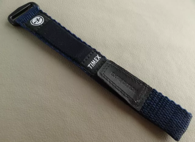 New Small Womens Kids Teens 12-16mm Nylon Wrap Timex Blue Expedition Watch Band