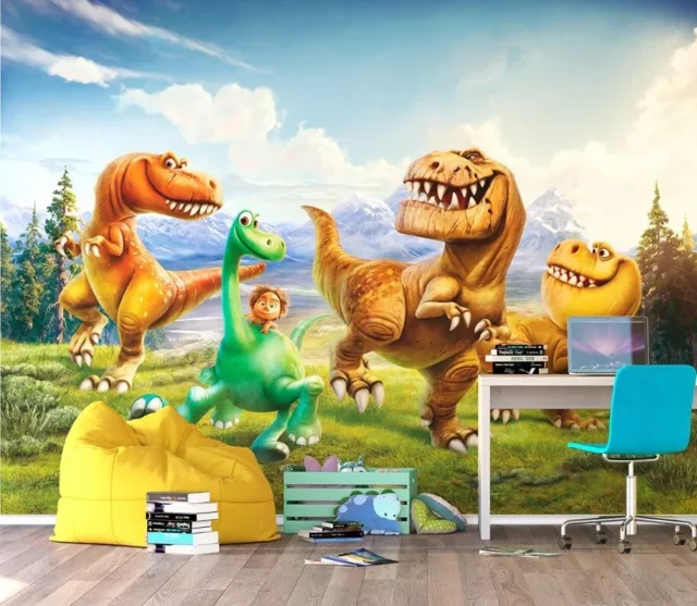 The Good Dinosaur niños dormitorio papel tapiz decoración mural 360x270cm niños