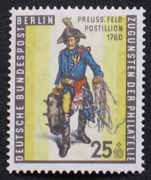 Berlin Nr. 131 x (senkrechte Riffelung) Postillion II  ** luxus