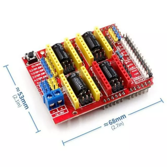 Engraving 3D Printer CNC V3 Shield Expansion Board A4988 Driver for Arduino -UK 3