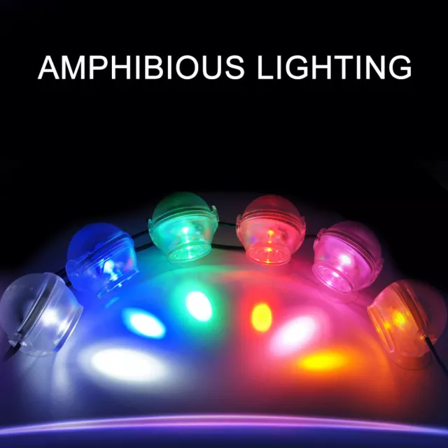 Plastique LED Aquarium Dégradé Coloré Imperméable Submersible Night Spot Li Qcs