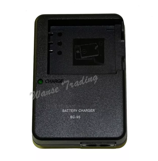 New NP-95 NP95 Travel Battery Charger For Fujifilm FinePix F30 F31 W1 X100 X-S1