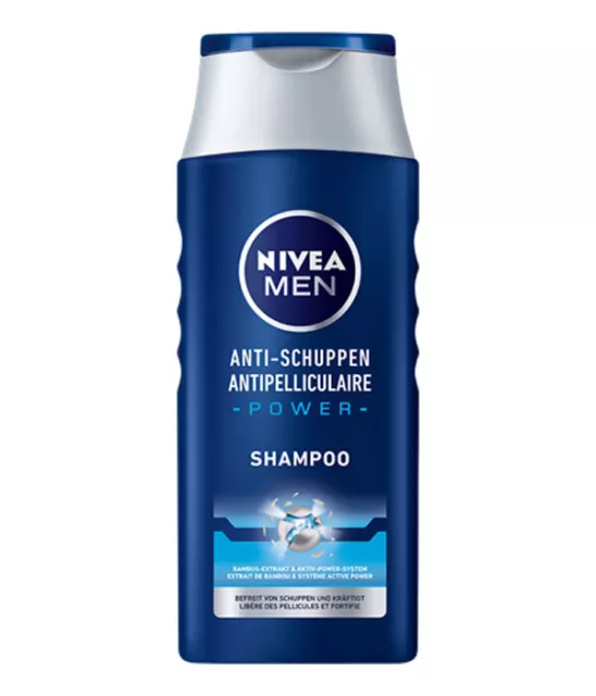 Beiersdorf Nivea Puissance Shampoo Anti Pellicule pour Hommes 250ml 4er Pack
