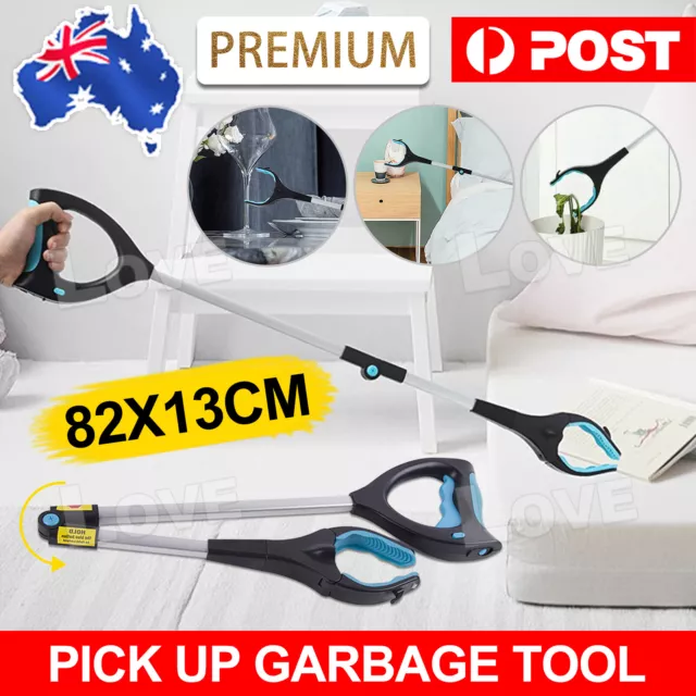 Foldable Pick Up Tool Easy Reach Grab Grabber Stick Extend Reacher New