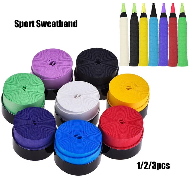 Tennis Racket Racquet Vibration Sweatband Overgrip Wraps Sweat Absorbed Wrap