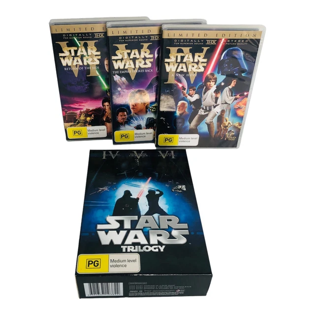 STAR WARS TRILOGY DVD IV, V, VI LIMITED EDITION Digitally Remastered Box Set EUC
