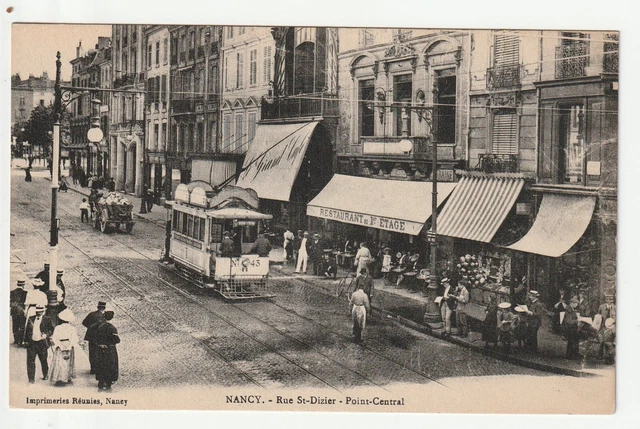 NANCY - Meurthe & Moselle - CPA 54 - la rue St Dizier - Tramway