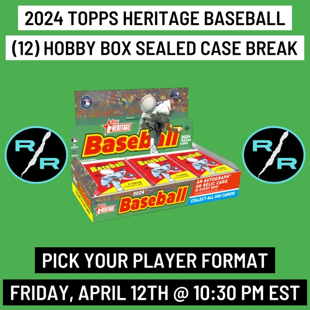 MOOKIE BETTS 2024 Topps Heritage Baseball 12 Hobby Box 1 Case Break