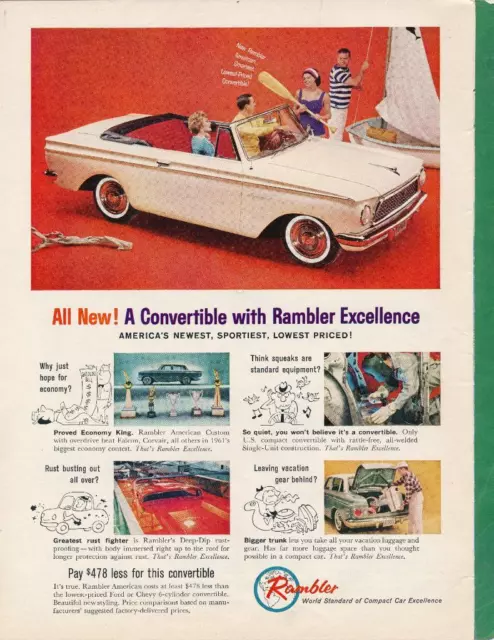 Magazine Ad - 1961 - Rambler Convertible