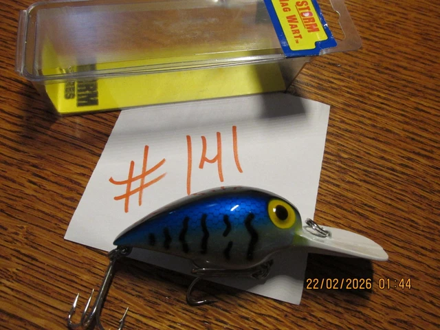 Leurre De Pêche Storm Big Mac Vintage - Crankbait Pour Pêche En Mer, New Old Stock