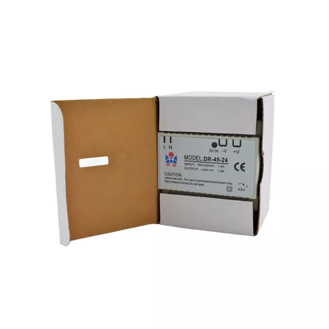 Industrial DIN Rail DR-45 45W Switching Power Supply Single Output 5V 12V 24V