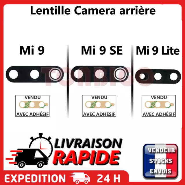 Vitre arrière caméra XIAOMI Mi 9 Mi9 SE Lite Lentille appareil photo Lens verre