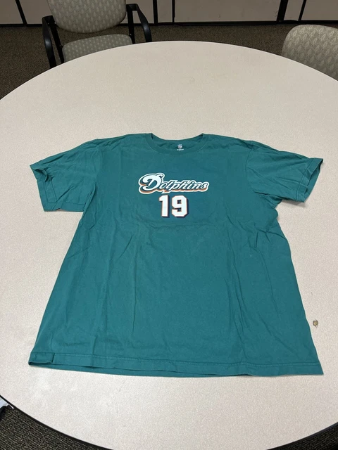 Reebok Miami Dolphins Graphic  T-Shirt  #19 Marshall Size 2xl 4G