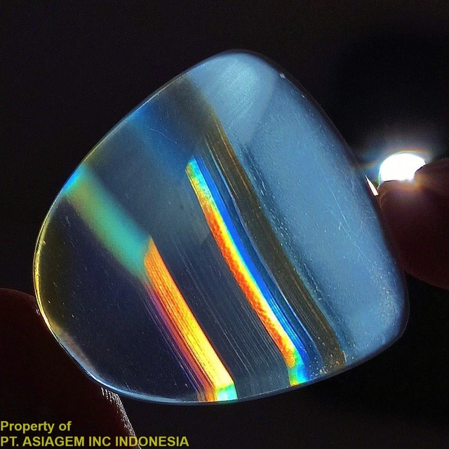 19ct 'A' Grade Rainbow IRIS AGATE ~Multi-Color Fire~ 1-of-a-kind ~100% Natural