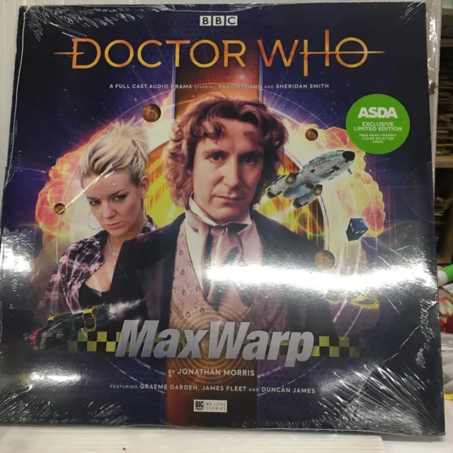 DOCTOR WHO MAX WARP CLEAR SPLATTER VINYL LP  MINT  Sealed  With Hype Sticker