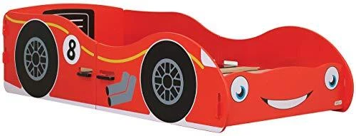Red Racing Auto Letto Junior/Bambino, Legno
