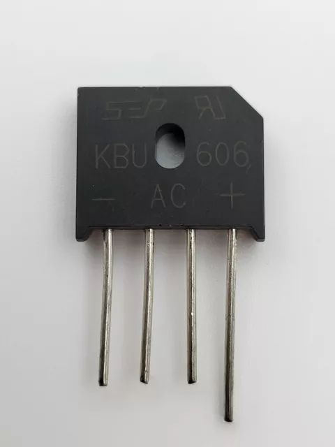 Pont de Diode Redresseur KBU606 - 6A / 600V, Bridge Rectifier Diode