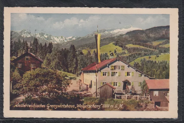 AUT 36512) AK Österr. Grenzwirtshaus "Walserschanz" Oberstdorf Breitach 1934