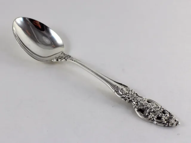 Reed & Barton Vienna Sterling Silver Oval Soup Dessert Spoon - 6 7/8 Inches