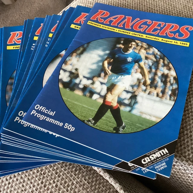 RANGERS HOME PROGRAMMES x 17 (1985/6) £5.99 - PicClick UK