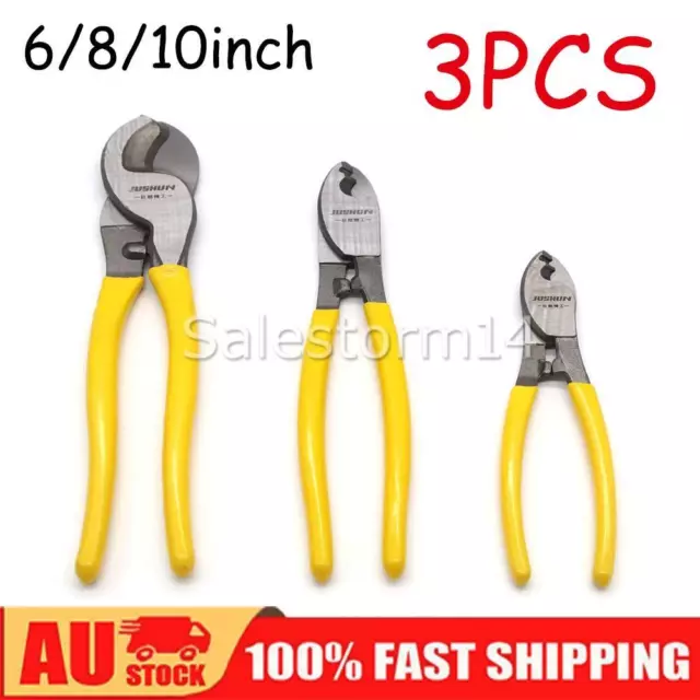 6" 8" 10" Electrical Cable Cutters Wire Cutting Plier Electrician NBN Tool