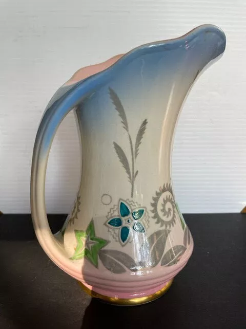 1950’s ROYAL WINTON GRIMWADES Hand Painted PITCHER Shetland Art Nouveau ENGLAND