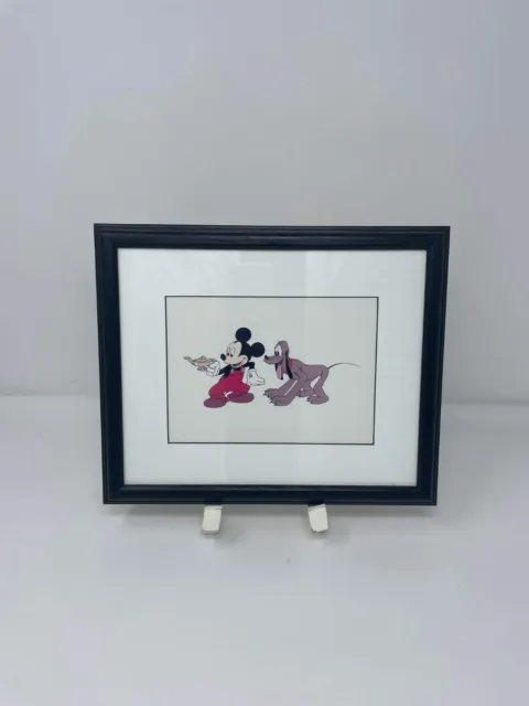 *RARE* Disney Animation Prints - Mickey & Pluto with magic genie lamp