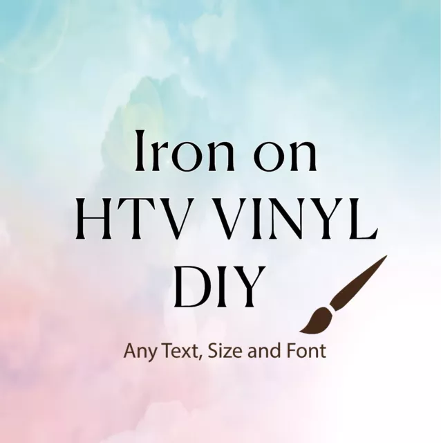 Vinilo Iron-On HTV HAZLO TÚ MISMO Vinilo de transferencia de calor a ropa y telas | Corte personalizado