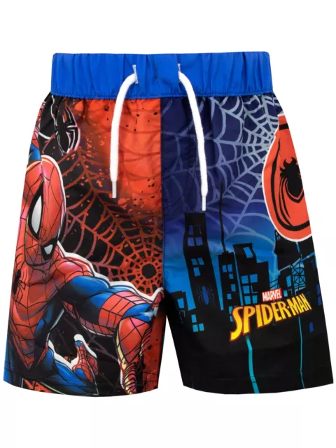 Marvel Costume da Bagno per Ragazzi a Due Pezzi Spiderman Multicolore 4-5 Anni