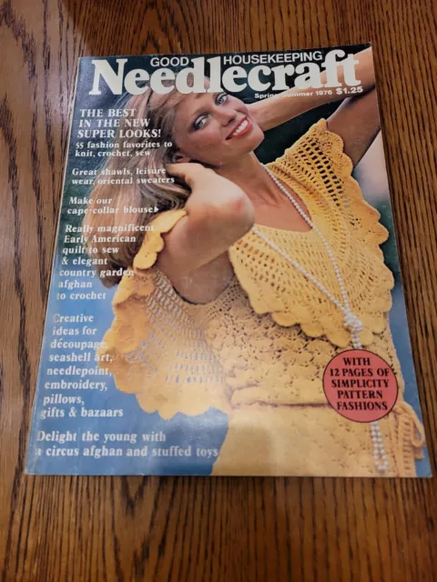 Good Housekeeping Needlecraft Spring-Summer 1976 Vintage Magazine Ads & Crafts