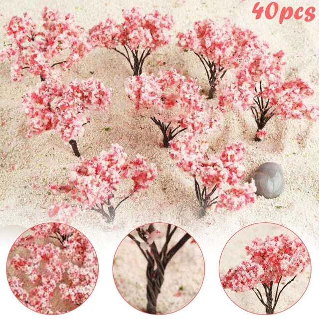 40 Alberi In Miniatura Verde Intenso Scala 1:250 – Per Diorami, Plastico Ferroviario Scala N