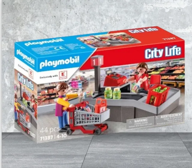 Playmobil City Life Kaufland 71387 - Einkaufswagen Supermarkt Kasse - NEU OVP