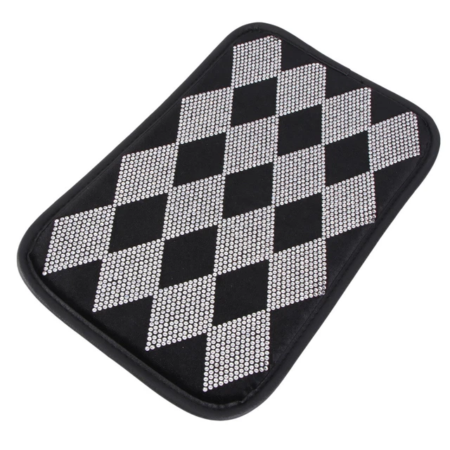 Imbottitura bracciolo bianco velluto con diamanti copertura braccioli strass