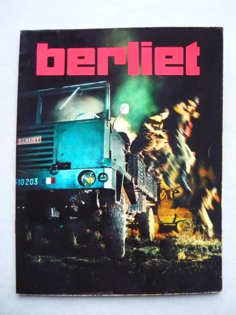 BERLIET Catalogue Prospectus VÉHICULES MILITAIRES Camion GBC 6x6 T12 8x8 GLR GBU