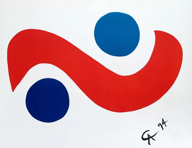 Braniff Airlines Sky Bird, 1974 Limited Edition Lithograph, Alexander Calder