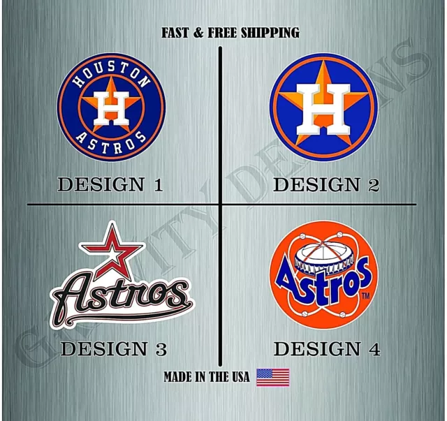 Houston Astros MLB Baseball Sticker Vinyl Decal Car Bumper Wall Water Resistant